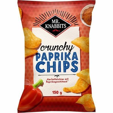 Mr. Knabbits Paprika Chips 20x150 g Beutel