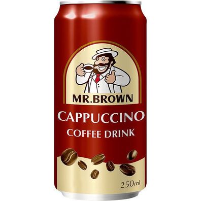 Mr. Brown Cappuccino Ice Coffee 24x0.25L Dose Einweg Pfand