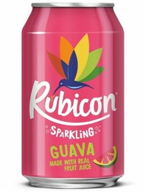 Rubicon Sparkling GUAVA 330 ml Dose, 24er Pack (24x0,33 L) EINWEG PFAND