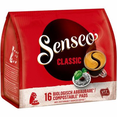 Senseo Kaffeepads Klassisch\Classic 16 Pads Getränke 10x111g Packung