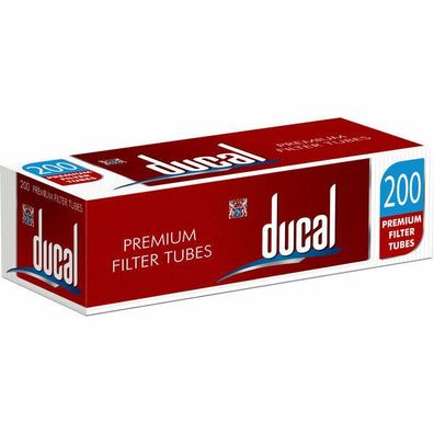 Ducal Hülsen Filterhülsen Premium Zigarettenhülsen, 5x200er Pg.