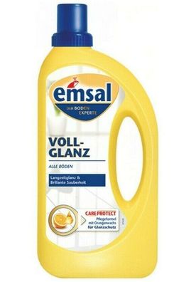 emsal Voll-Glanz Careprotect 1000ml Boden-Pflege Langzeitglanz streifenfrei