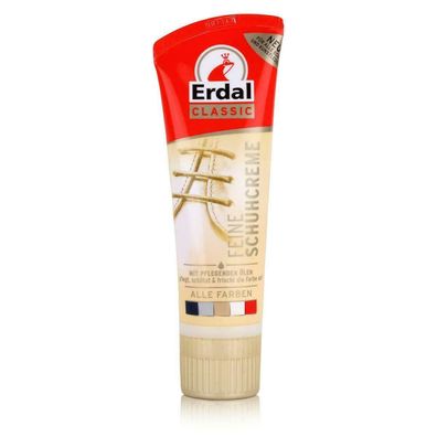 Erdal Classic Schuhcreme Farblos - pflegt, glänzt & schützt, 75 ml (1er Pack)