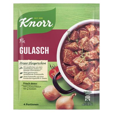 Knorr Fix Gulasch 46g Beutel, 24er Pack (24x46g)