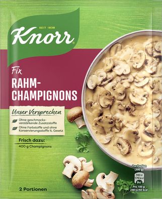 Knorr Fix Rahm Champignons 33g Beutel, 30er Pack (30x33g)