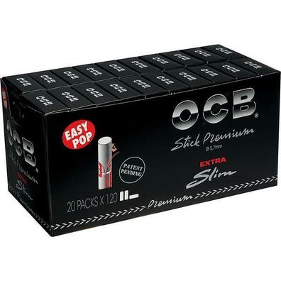 OCB Filtersticks Extra Slim, Stick Premium 20x120St Pg.
