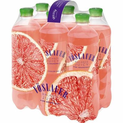Vöslauer Balance Pink Grapefruit 0,75L Flasche, 6er Pack (6x0,75L) Einweg-Pfand