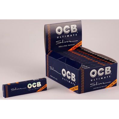 OCB Ultimate Papers + Tips King Size Slim ultradünne Blättchen 32x32 Bl Pg.