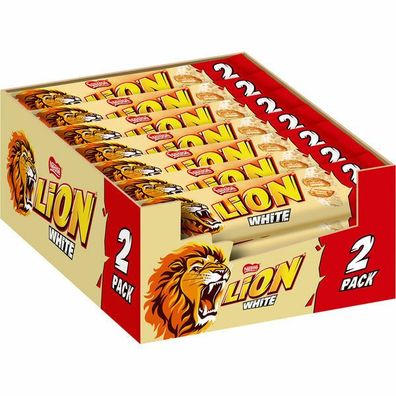 Nestle Lion White 2er-Pack, Schokolade, 28 Riegel je 60g