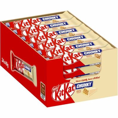 Nestle KitKat Chunky White, Schokolade, 24x40 g Riegel