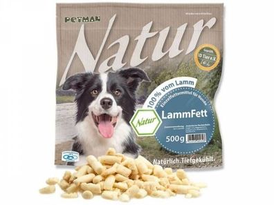 Petman Natur Lammfett Hundefutter 500 g (Inhalt Paket: 16 Stück)