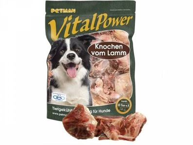Petman Vital Power Knochen vom Lamm Hundefutter 800 g (Inhalt Paket: 8 Stück)