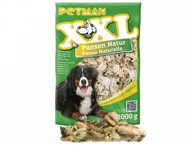 Petman XXL Pansen Natur Hundefutter 2000 g (Inhalt Paket: 3 Stück)