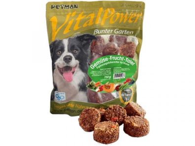 Petman Vital Power Gemüse-Frucht-Taler Hundefutter 750 g (Inhalt Paket: 8 Stück)