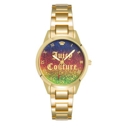 Juicy Couture Uhr JC/1276RBGB Damen Armbanduhr Gold