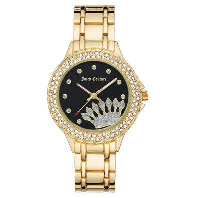 Juicy Couture Uhr JC/1282BKGB Damen Armbanduhr Gold