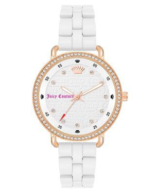 Juicy Couture Uhr JC/1310RGWT Damen Armbanduhr Rosé Gold