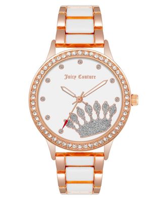 Juicy Couture Uhr JC/1334RGWT Damen Armbanduhr Rosé Gold