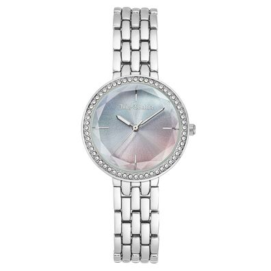 Juicy Couture Uhr JC/1209BLSV Damen Armbanduhr Silber