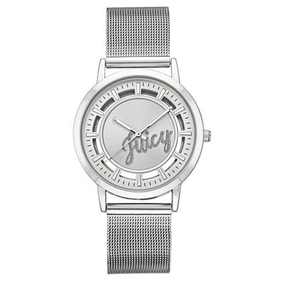 Juicy Couture Uhr JC/1217SVSV Damen Armbanduhr Silber