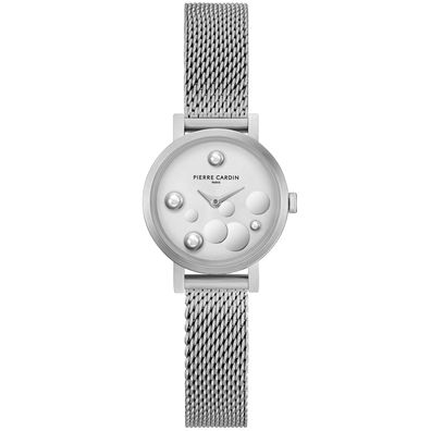 Pierre Cardin Uhr CCM.0503 Canal St. Martin Pearls Damen Armbanduhr Silber