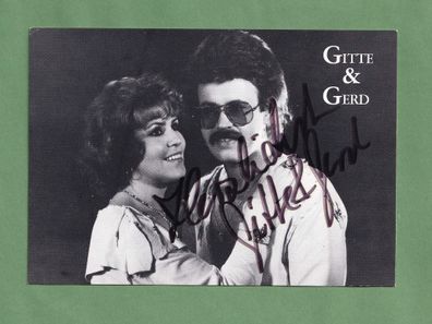 Gitte & Gerd - persönlich signiert