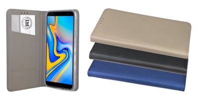 Tasche Samsung Galaxy J6+ Handyhülle Schutzhülle Flip Case Cover Etui Hülle