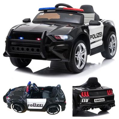 Polizei Auto 2x Motoren Elektro Kinderauto Kinder Elektroauto Fernbedienung