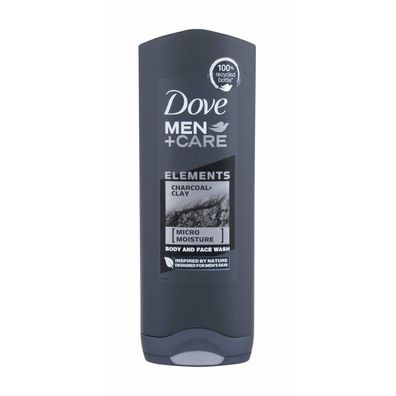 Men Care Charcoal Clay Shower Gel Body And Face Wash