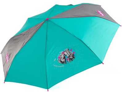 Scout Kinder-Taschenregenschirm mit Reflektorband Summer Green