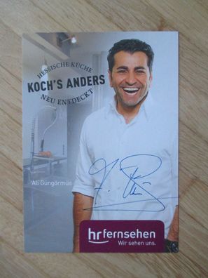 ZDF Die Küchenschlacht HR Kochs anders Koch Ali Güngörmüs handsigniertes Autogramm!!!