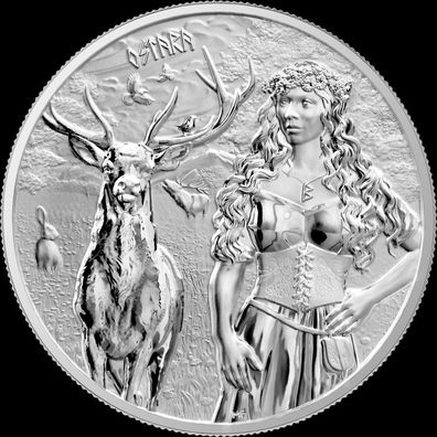 Germania Mint 2023 Valkyries Walküren Ostara 5 Mark 1 oz 999 Silber