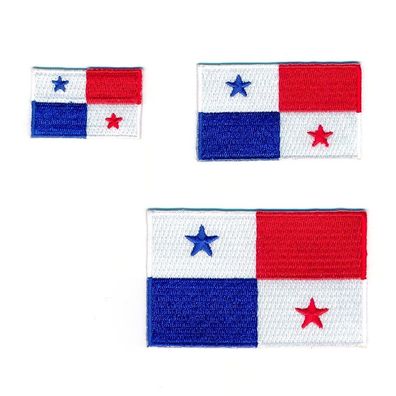 3 Panama Panamakanal Santiago Karibik Flag Flagge Aufnäher Aufbügler Set 0999