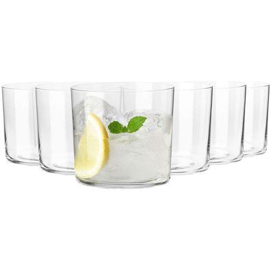 Krosno Gläser für Cider Apfelwein Wasser Getränke| Set 6 | 350 ml | Spülmaschine