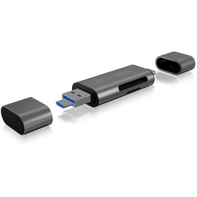 CardReader USB SD/ MicroSD (TF) USB 2.0 Card Reader mit Type-C & -A und OTG