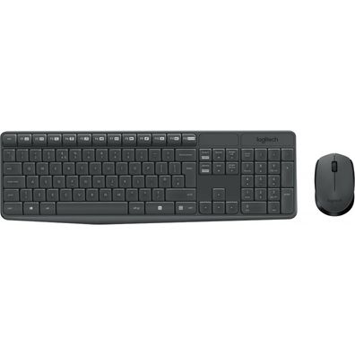Logitech Wireless Keyboard Mouse MK235 black 920-007905 3(BID208108)