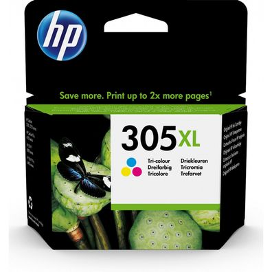 HP Tintenpatrone Farbe 305XL High Yield Tri-color 3YM63AE