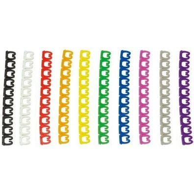 Kodierungsringe für Patchkabel SET 100 Stück/10 Farben LogiLink