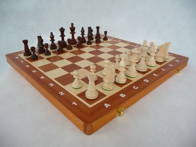 Schach Schachspiel intarsie Turnier Tournament Staunton 5 Holz