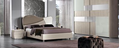 Möbel Modern Luxus Betten Neu Bett Textil 2x Nachttisch 3 tlg. Schlafzimmer Set