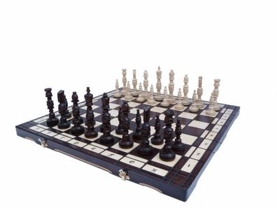 Edles grosses Schach Galant Schachspiel 58 x 58 cm Handgeschnitzt Geschnitzt