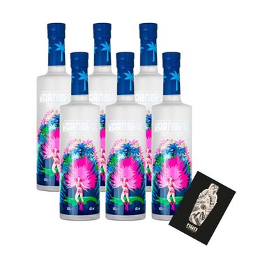 Karneval Vodka 6er Set je 0,5L (40% Vol) Premium Vodka von Raf Camora und Bonez