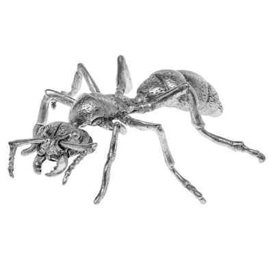 Zinnfigur in Form einer Ameise Figur Skulptur Silber Insekt Zinn sculpture ant