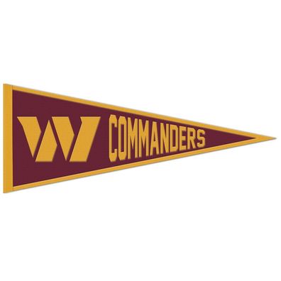 NFL Washington Commanders Wool Primary Wimpel Pennant Banner 80x35cm 194166475892