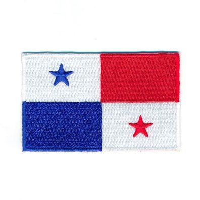 80 x 50 mm Panama Santiago Karibik Flag Flagge Patch Aufnäher Aufbügler 0998 X