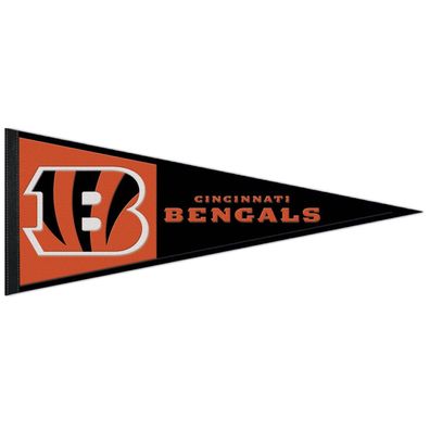 NFL Cincinnati Bengals Wool Primary Wimpel Pennant Banner 80x35cm 194166471269