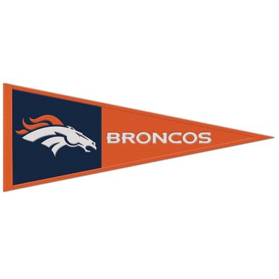 NFL Denver Broncos Wool Primary Wimpel Pennant Banner 80x35cm 194166471634