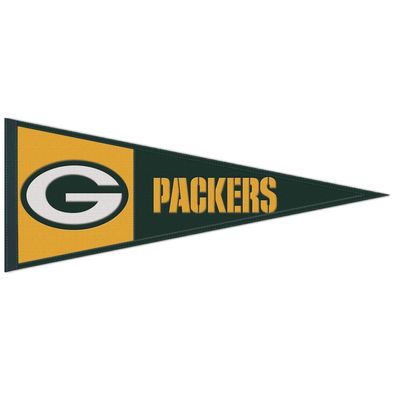 NFL Green Bay Packers Wool Primary Wimpel Pennant Banner 80x35cm 194166471795