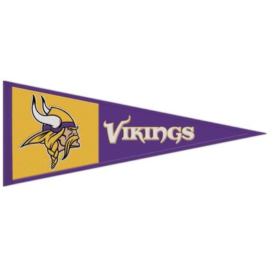 NFL Minnesota Vikings Wool Primary Wimpel Pennant Banner 80x35cm 194166472990