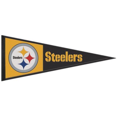NFL Pittsburgh Steelers Wool Primary Wimpel Pennant Banner 80x35cm 194166474888